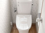 トイレリフォームお掃除しやすく、リモコン操作もしやすいトイレ